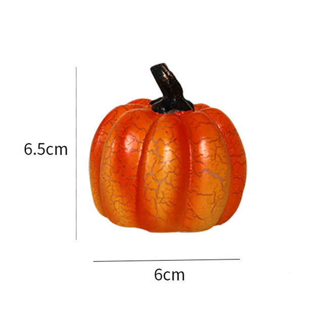 Crackle Glow LED Pumpkin Set