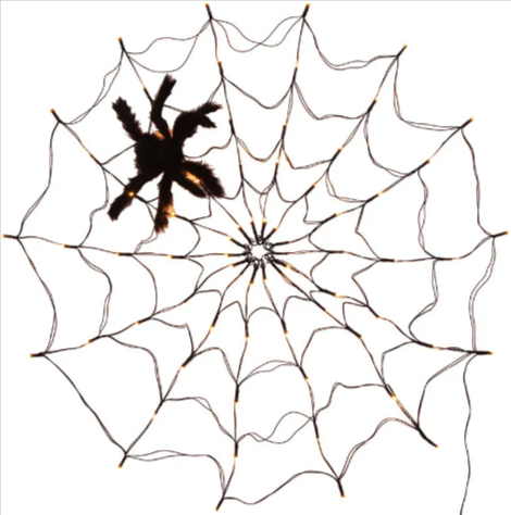 Giant LED Spider Web Light