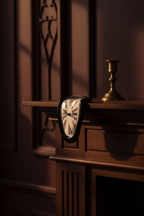 Gothic Melting Wall Clock