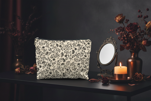 Botanical Halloween Makeup Bag