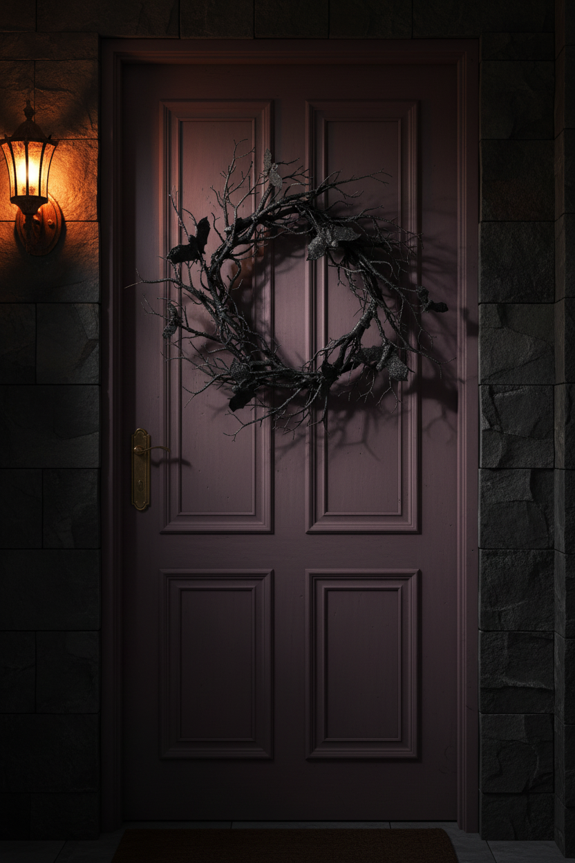 Haunted Deadwood Bat Wreath