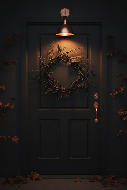 Haunted Deadwood Bat Wreath