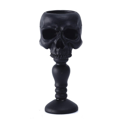 Standing Skull Candle Holder