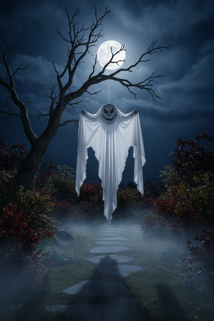 Hanging Ghost Halloween Prop