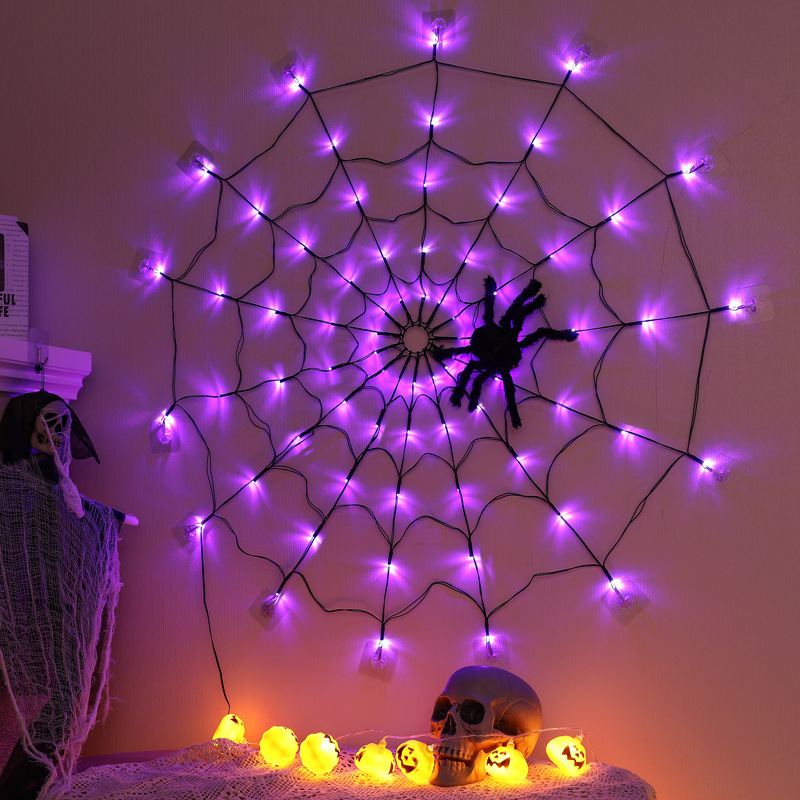 Giant LED Spider Web Light