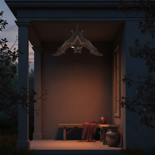 Realistic Hanging Bat Halloween Prop