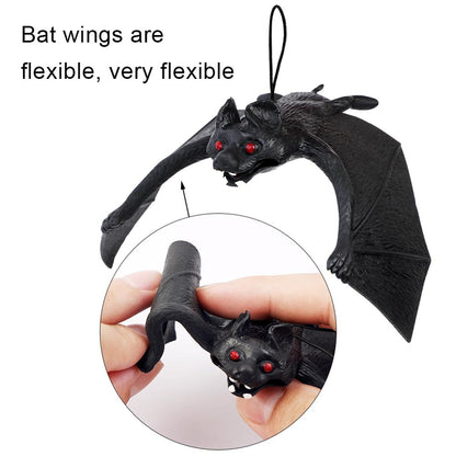 Realistic Hanging Bat Halloween Prop