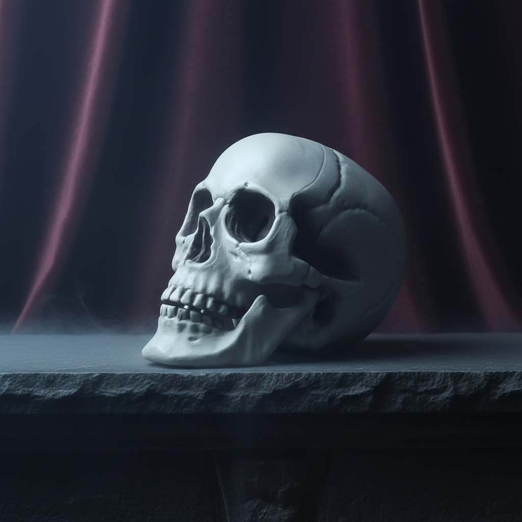 Realistic Halloween Skull Prop