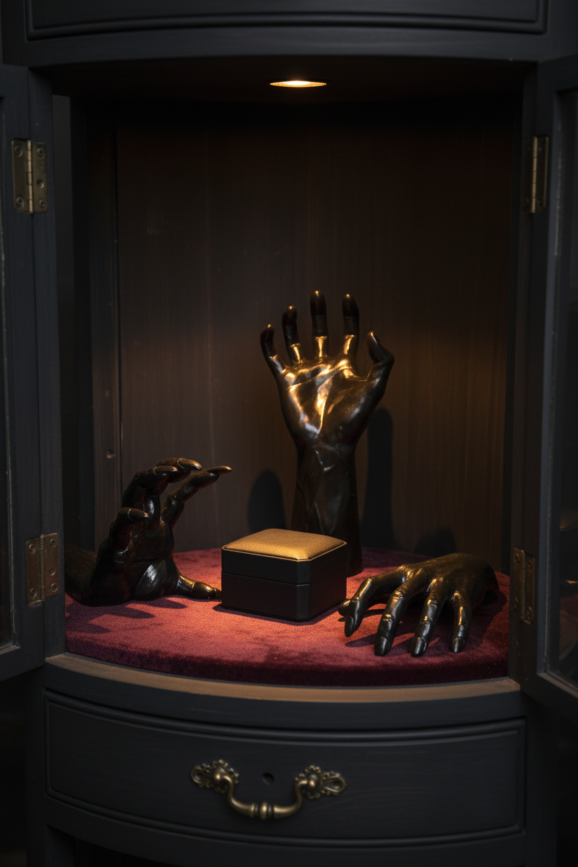 Gothic Demon Hand Display