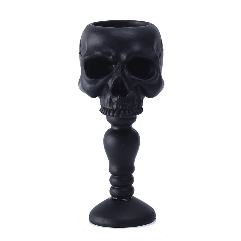Standing Skull Candle Holder