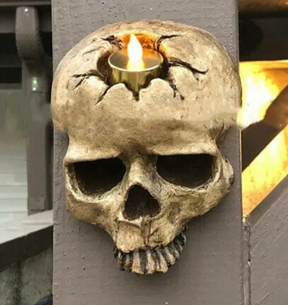 Skull Wall Sconce Candle Holder