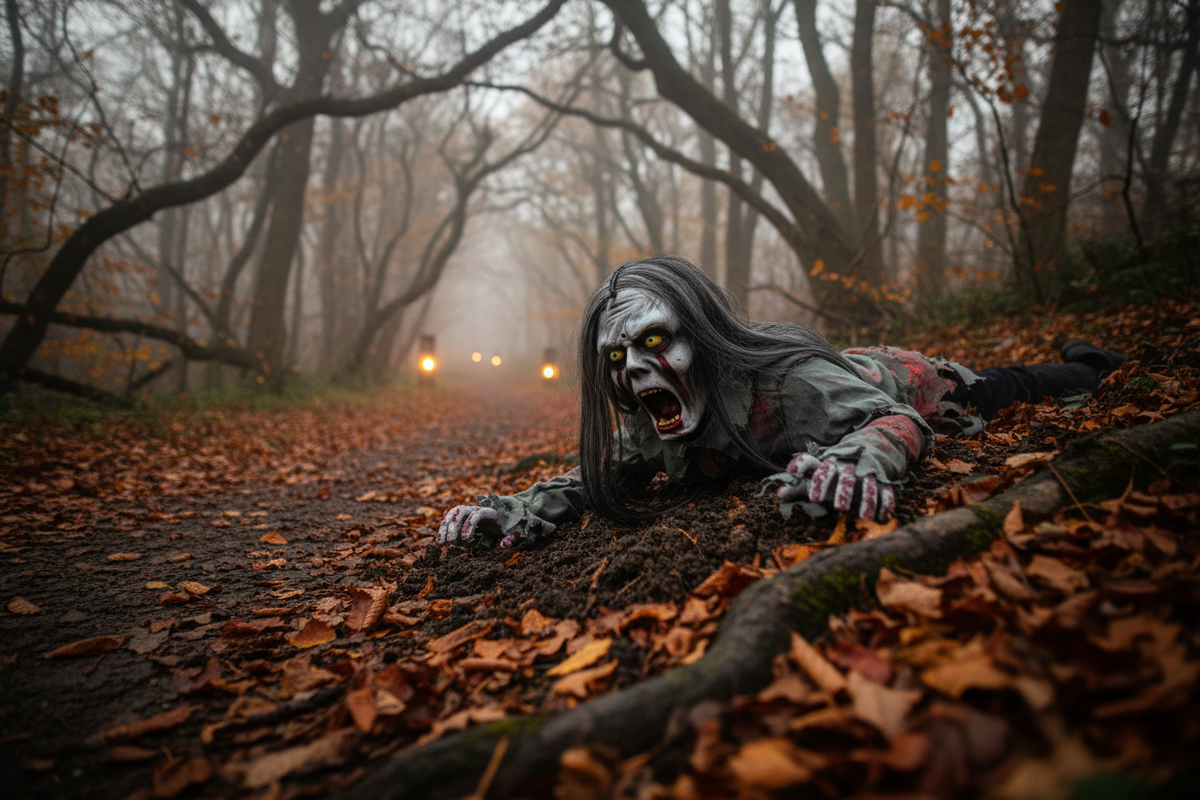 Crawling Groundbreaker Zombie Prop