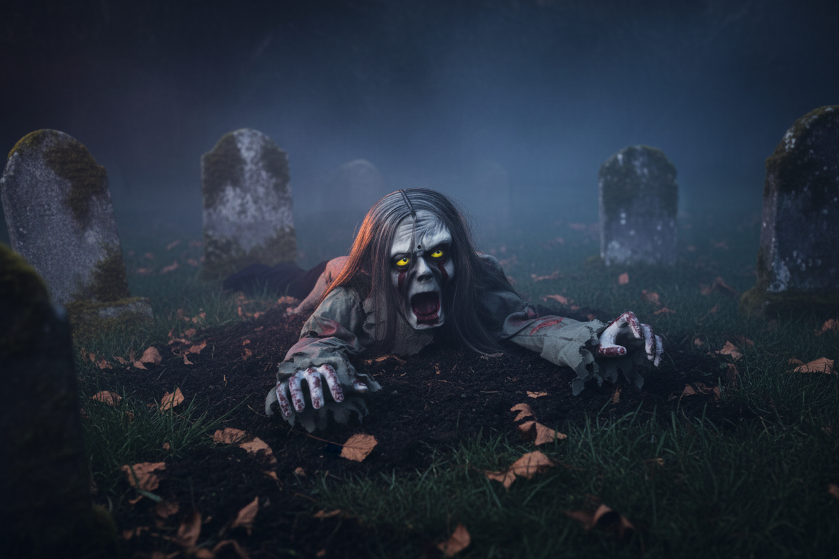 Crawling Groundbreaker Zombie Prop