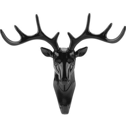Black Stag Antler Wall Hook