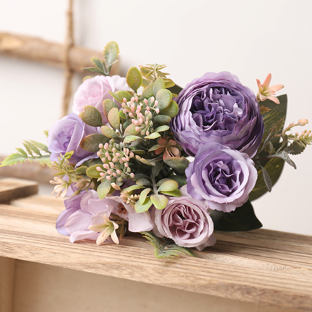 Black & Purple Gothic Rose Stems