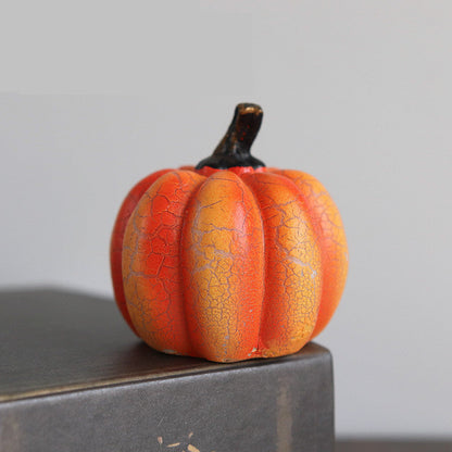 Crackle Glow LED Pumpkin Set
