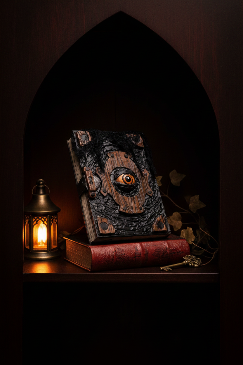 Cursed Demon Eye Book Decor