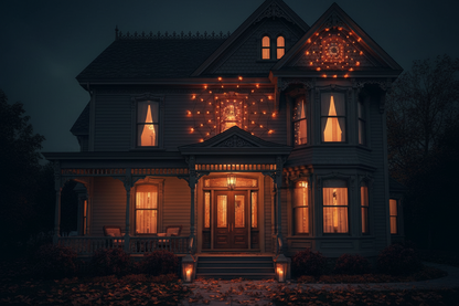 Giant LED Spider Web Light