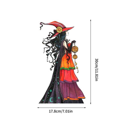 Metal Witch Garden Sign