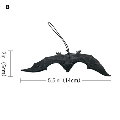 Realistic Hanging Bat Halloween Prop
