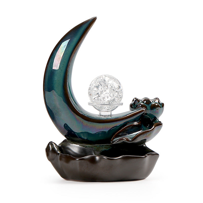 Crescent Moon Incense Burner