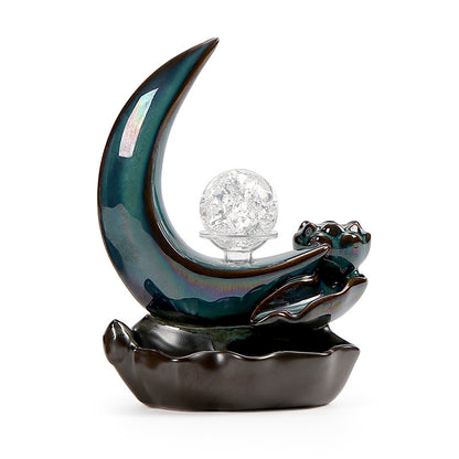 Crescent Moon Incense Burner