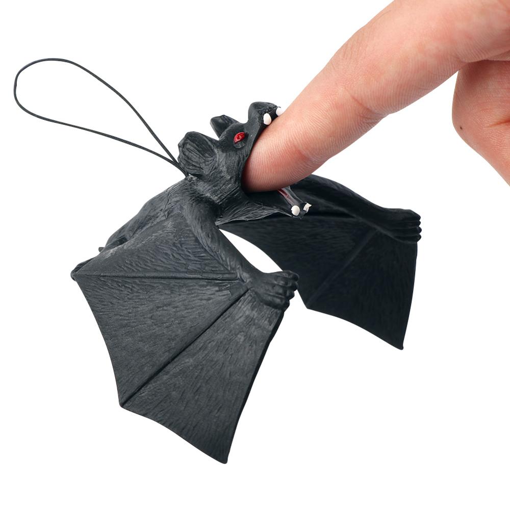 Realistic Hanging Bat Halloween Prop