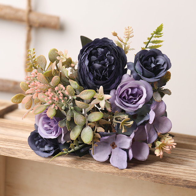 Black & Purple Gothic Rose Stems